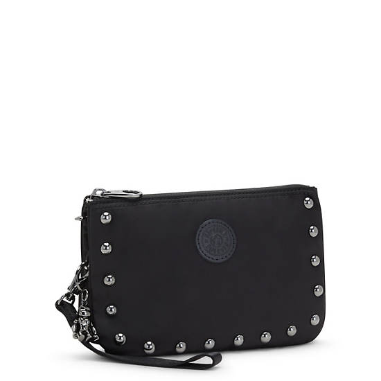 Kipling Creativity Extra Large Metallic Wristlet Väska Svarta | SE 1151JP